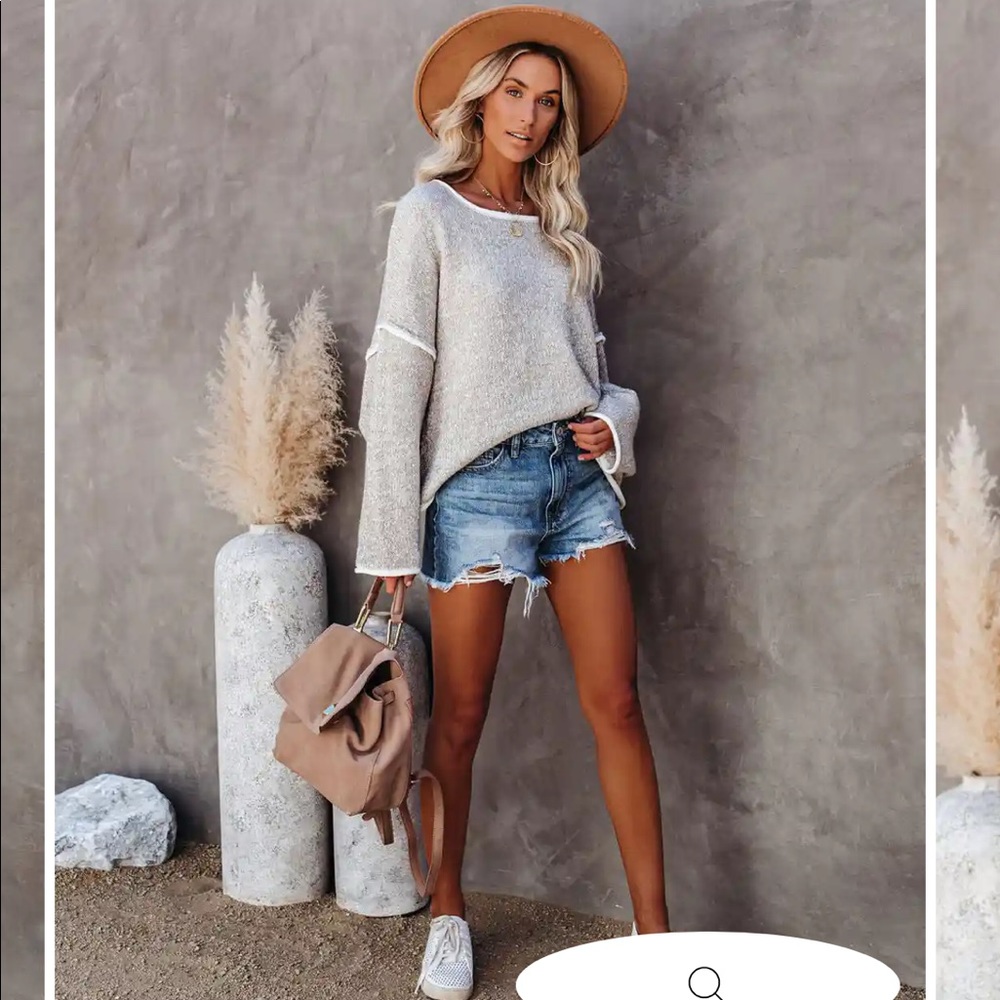Cold Cozy Nights Relaxed Knit Sweater - Heather Taupe